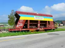 WEIACHER - G�terwagen vom Typ ..  Falls 83 85 667 6 917-3 abgestellt in Luterbach am 05.05.2013