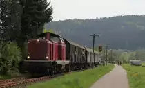 212 084-8 mit dem ***** (Schorndorf-Welzheim) bei Rudersberg 5.5.13