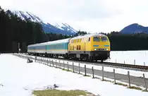 218 391 am 6.1.13 bei Langenwang an der KBS 975 nach M�nchen