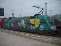 Regionalexpress der Linie 1 nach Frankfurt. Zug steht in Magdeburg.11.05.13