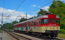 S� 813-041 f�hrt durch Maribor-Tabor Richtung Zidani Most. /20.5.2013
