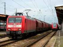 Am 31.05.2013 kam 145 037 mit einem Kalizug durch Stendal.