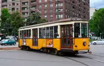  Peter Witt  1951 auf der Linie 1 bei der Piazza Republicca am 18.05.2013.
Diese �ber 80-j�hrige Fahrzeuge fahren immer noch auf 5 Linien.