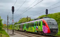 S� 312-118 f�hrt durch Maribor-Tabor Richtung Maribor Hauptbahnhof. /17.5.2013