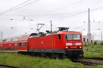 143 283-0 RB 16434 Nordhausen - Leinefelde.Am 1.juni 2013 hatte der Fahrzeugf�hrer wohl vergessen den Fahrzielanzeiger f�r die R�ckfahrt umzustellen.