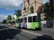 F�r einmal solo unterwegs ist der Be 4/6S 661 mit der Vollwerbung f�r die MUBA. Auf dieser Aufnahme steht der Wagen an der Haltestelle Heiliggeistkirche auf der Linie 16. Die Aufnahme stammt vom 02.06.2013.
