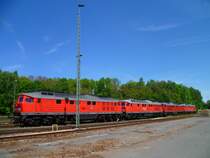 232 262, 232 609, 232 330 und die altbel�ftete 232 601 standen am 05.06.13 in Marktredwitz