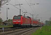 146 113-6  Baden-W�rttemberg erfahren  am 02.05.2013 bei der Einfahrt mit einem RE nach Basel Bad Bf in Kenzingen.