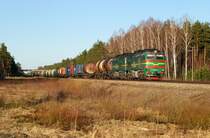 2M62UP-0112 mit G�terzug bei Garkalne (01.05.2013)