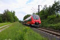 442 804 DB bei Seehof am 06.06.2013.
