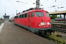 Die frisch revidierte 115 459-0 war �ber eine Woche lang mit verdrehten Radreifen in Basel Bad. Bf abgestellt. (Bild vom 22.05.13)