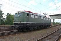 Und hier eine der Gr��ten Loks bei der Fahrzeugparade in Koblenz-L�tzel. E50 091 am 08.06.2013 bei ihrer Vorf�hrung.