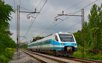 S� 310-? f�hrt durch Maribor-Tabor Richtung Maribor Hauptbahnhof. /6.6.2013