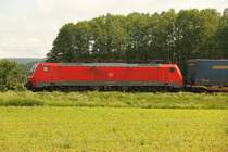 189 064-9 DB Schenker Rail bei Trieb am 09.06.2013.