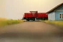 Nicht ganz Stilecht steht DH1700.1 auf dem Bahn�bergang in P�lfing Brunn. ( 10.06.2013