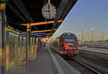 06.06,2013 Bf Stralsund ; soeben bereitgestellt: der 429er nach Ostseebad Binz. Jetzt noch schnell den F�hrerstand wechseln, in 7 min geht es los.