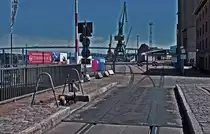 06.06.2013 Stralsund, an der Zugbr�cke �ber den Querkanal (zwischen Hafeninsel und Seehafen)