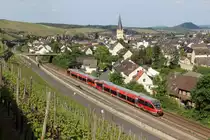 643 037 + 643 050 als RB 12648 (Bonn Hbf - Ahrbr�ck) in Ahrweiler Markt am 02.06.13