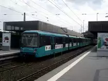 VGF Bombardier U5-25 und U5-50 Verband am 08.06.13 auf der Linie U2 in Frankfurt Heddernheim