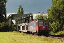 421 390-6 SBB Cargo am 08.07.2012 nach �berquerung des Mittelllandkanals bei Peine