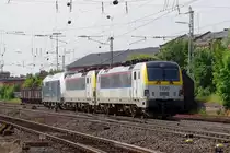 PCW 7 und zwei belgischen ES 60 U3 als �berf�hrung am 15.06.2013 in Bamberg. 