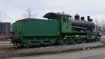 Dampflok Hv1 #554 der VR als Lok-Denkmal in der N�he des Bahnhofs von Riihim�ki, 12.4.13 (Graffiti entfernt)