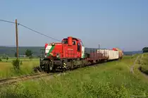 STLB D4 (als Ersatz für die beiden untauglichen 2016 901 und 902) fährt mit VG77263 von Friedberg nach Oberwart. Riedlingsdorf, 17.06.2013