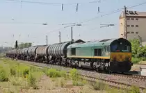 Am 8.Juni 2013 war DE676 in Elze(Han) mit einem Kesselwagenzug auf dem Weg Richtung Norden.