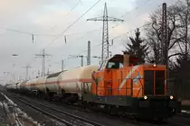 Northrail/BSM 241 007 am 28.1.13 mit einem Gaszug in Ratingen-Lintorf.