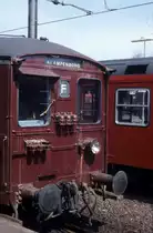 DSB S-Bahnlinie F (Steuerwagen der ersten S-Bahnwagengeneration) Bahnhof Klampenborg im Mai 1978.