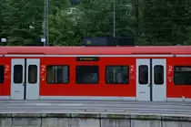Zielanzeiger einer S1 in Neckarelz, der verk�ndet das der Zug nach Neustadt an der Weinstra�e via Eberbach f�hrt. 31.5.2013