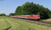 RE 79030 (Salzburg Hbf-M�nchen Hbf) mit Schublok 111 040-2 bei Vogl 28.5.13