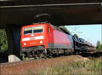 120 122-7 vor dem AZ1436 nach Dortmund.   (Stralsund am 23.09.06) 