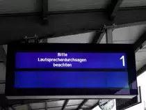 Fahrgast Anzeige in Neckargem�nd Bhf am 19.07.11 