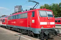 111 078-2 ( 91 80 6111 078-2 D-DB ), Krauss-Maffei AG, [D]-M�nchen 19836, Eigent�mer: DB Regio AG - Region Baden-W�rttemberg, Fahrzeugnutzer: Regionalverkehr W�rttemberg, [D]-Stuttgart, Bh Stuttgart, 08.07.2013, Schorndorf Bf