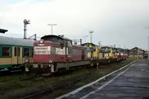 Polnische Privatbahn Lok der Przewozy Regiokalne SM 42-499 hier am 
29.8.2010 im Depot in Jelenia Gora (Hirschber).