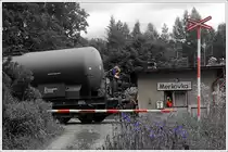 Impression vom Blockposten Merkovka, welcher sich zwischen den Bahnh�fen Lu�n� u Rakovn�ka und Řevničov befindet, aufgenommen am 23.6.2013.