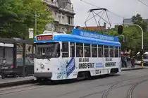 PCC 7029 von De Lijn Antwerpen, aufgenommen 28/06/2013 am Haltestelle Rooseveltplaats

