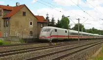 DB 401 062-5  Geisenheim/Rheingau  als umgeleiteter ICE 279 von Berlin Hbf (tief) nach Basel SBB, am 21.06.2013 in Erfurt Bischleben.