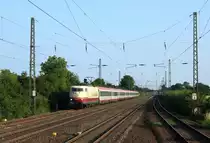 103 235 am 06.07.2013 in Duisburg Rahm mit dem IC118.