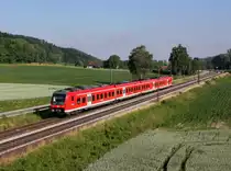 Der 440 044 als RE nach Passau am 23.06.2013 unterwegs bei Ein�d.