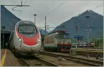 Der SBB ETR 610 verl�sst, von Gen�ve kommend, in K�rze Domodossola in Richtung Milano.
22. Mai 2013