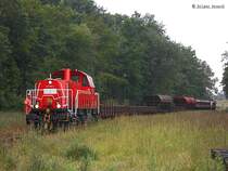 261 099-6 fuhr am 18.06.13 mit einen gemischten gterzug zum bhf glinde
