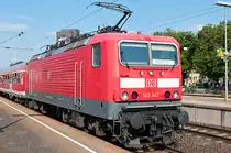 143 347-3 ( 91 80 6143 347-3 D-DB ) ex Nummer 243 347-2, VEB Lokomotivbau Elektrotechnische Werke -Hans Beimler-, Hennigsdorf (LEW) 19589, Baujahr 1988, Erst-Bw: Halle ( Saale )P, Eigent�mer: DB Regio AG - Region Baden-W�rttemberg, Fahrzeugnutzer: Regionalverkehr W�rttemberg, [D]-Stuttgart, Bh Stuttgart, 08.07.2013; Schorndorf Bf