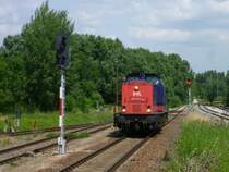 202 264-8 der WFL zusehen am 10.07.13 in Unterwellenborn.