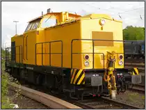 Die V 180.08 ,(V100.1),der SGL Schienen-G�ter-Logistik GmbH steht abgestellt an der 
alten Laderampe in Aachen West. Bildlich festgehalten im Mai 2012.