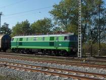 ET22 610 steht bereit zur ausfahrt aus dem Grenzbahnhof Frankfurt an der Oder. 25.9.06