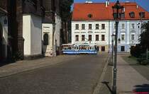 Stra�enbahn Wroclaw - Tw des Typs 105Na am 17.06.2013 (swietej Jadwigi)