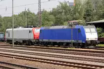 185-CL 001 und E 37 518 abgestellt in D�sseldorf-Rath 13.7.2013 