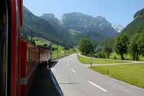 Fahrt mit der AB(S�ntis Bahn)von Appenzell/AI durch das sch�ne Schwendetal 
nach Wasserauen/AI 16.07.13

